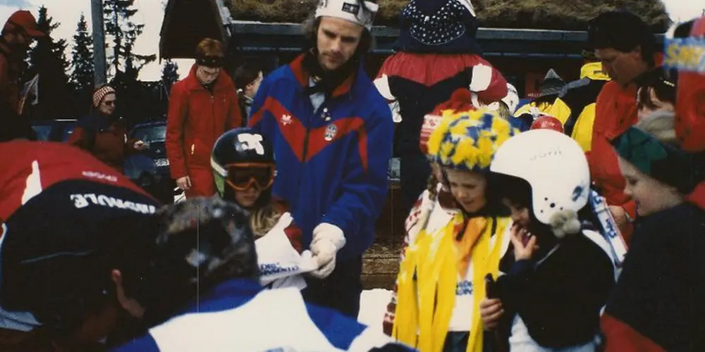 Fra påskerenn i den gamle Danebubakken