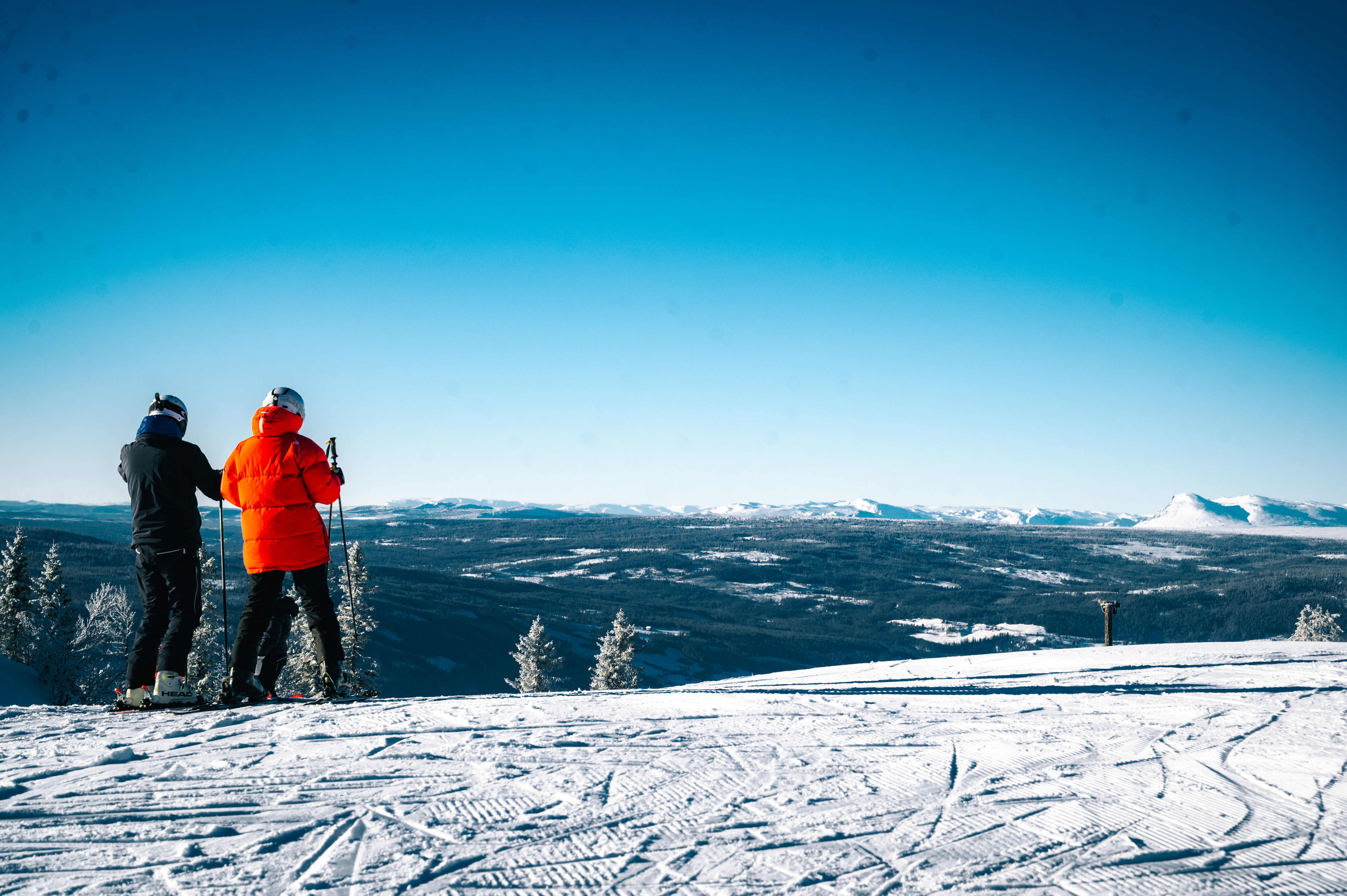 Toppen Av Bakken Fjell Bak